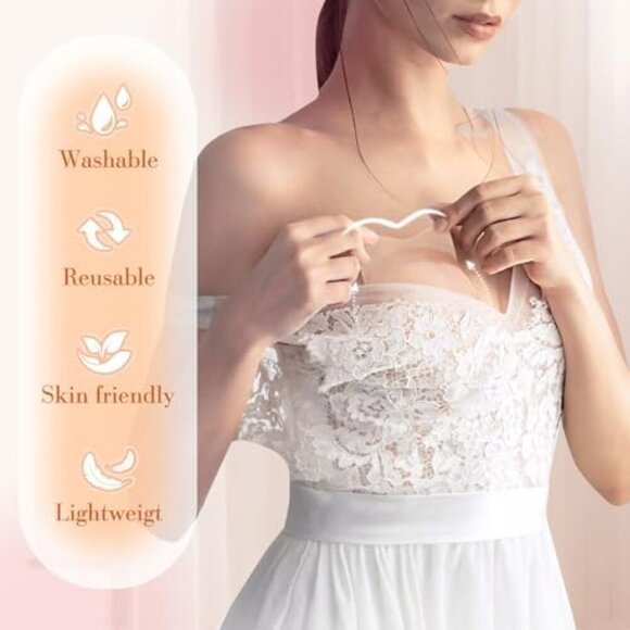 Sticky Bra – Push Up Adhesive Backless Strapless Bra for Women Reusable Silicone - Picture 4 of 6